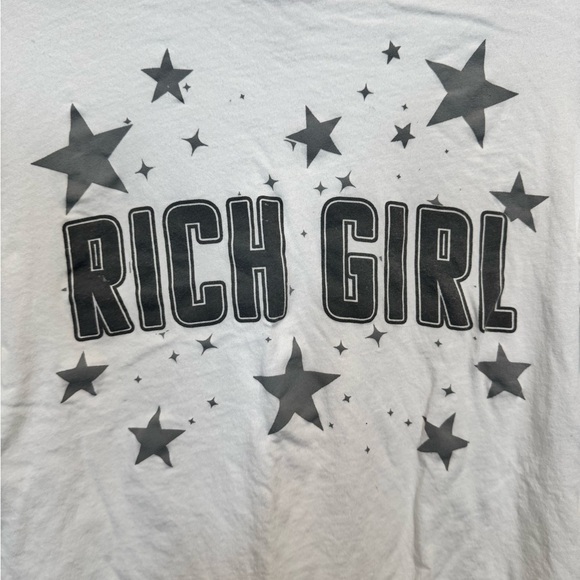 TEEGRAMS Rich Girl Fitted Tee NWOT - Picture 4 of 7
